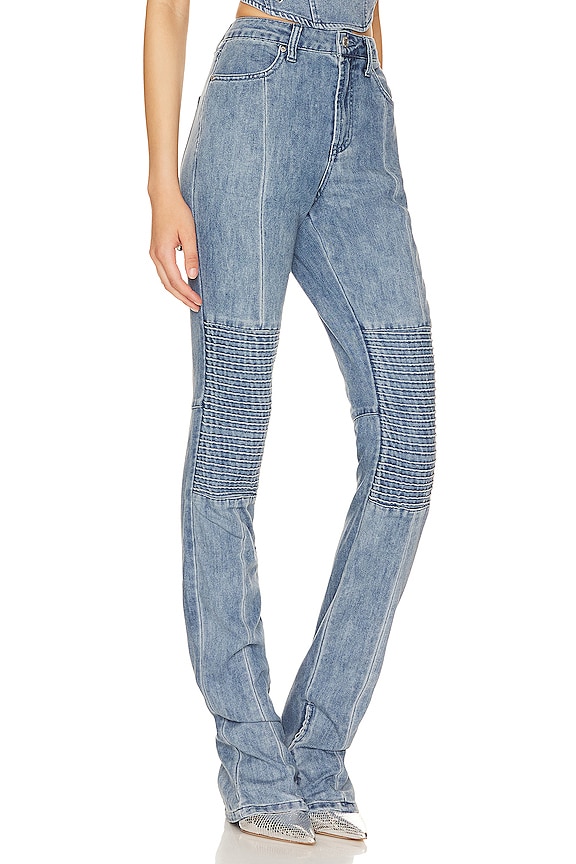 view 2 of 4 Dallas Moto Jean in Spring Blue Wash