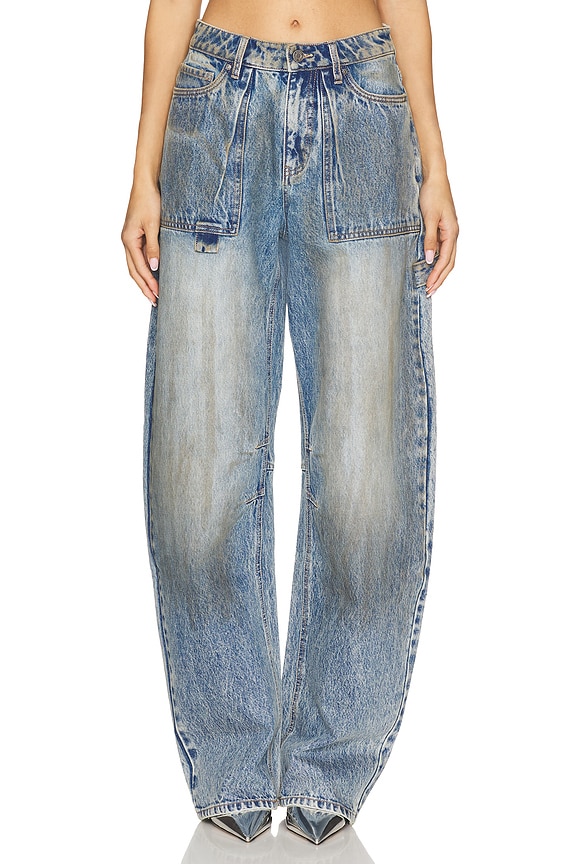 view 1 of 6 Rhett Carpenter Barrel Pant in Dusty Tint Wash