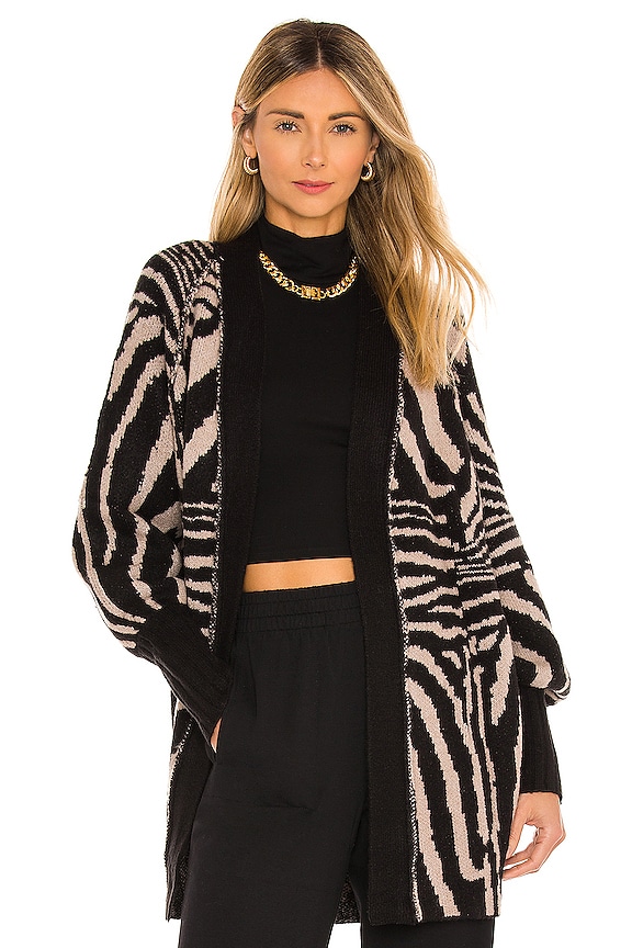 view 1 of 4 Fulton Sweater in Brown & Noir Zebra