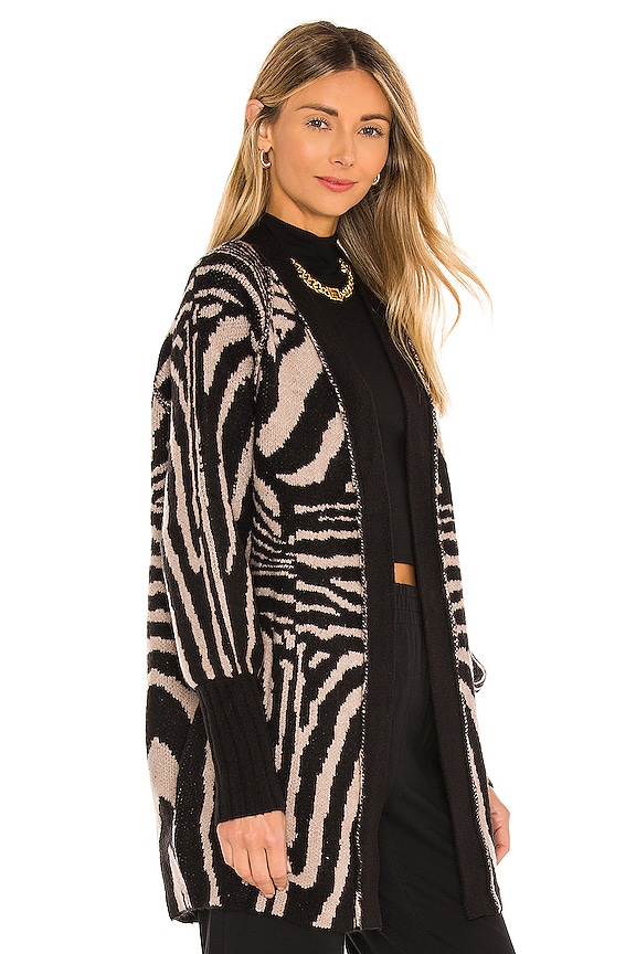 view 2 of 4 Fulton Sweater in Brown & Noir Zebra