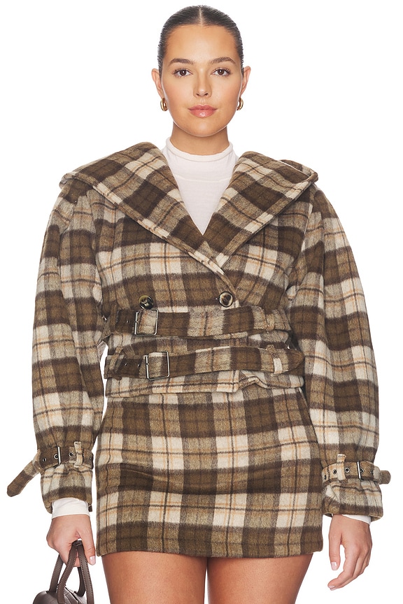 view 2 of 8 BLOUSON THE CROP TRENCH in Brown & Tan