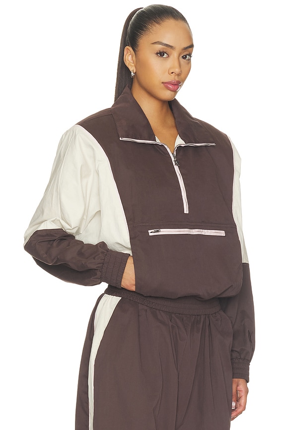 view 2 of 4 Virgo Half Zip Pullover in Mixed Coffee Bean