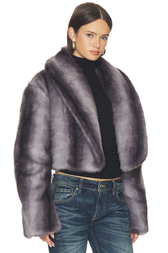 view 2 of 4 Stephanie Jacket in Grey Stripe