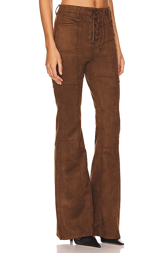 view 2 of 4 x Revolve Astrid Pant in Mocha Brown Suede
