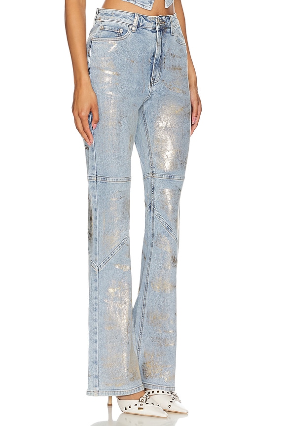 view 2 of 5 Lorcan Pants in Denim Gold Metallic