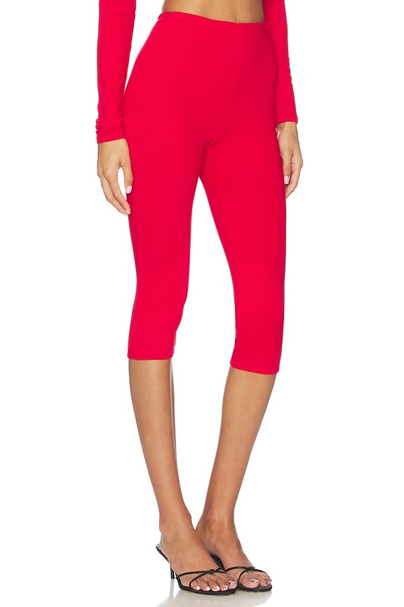 view 2 of 6 Ettie Capri Legging in Kiss Red
