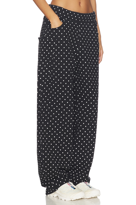 view 2 of 6 Ryan Barrel Sweats in Noir Micro Dot