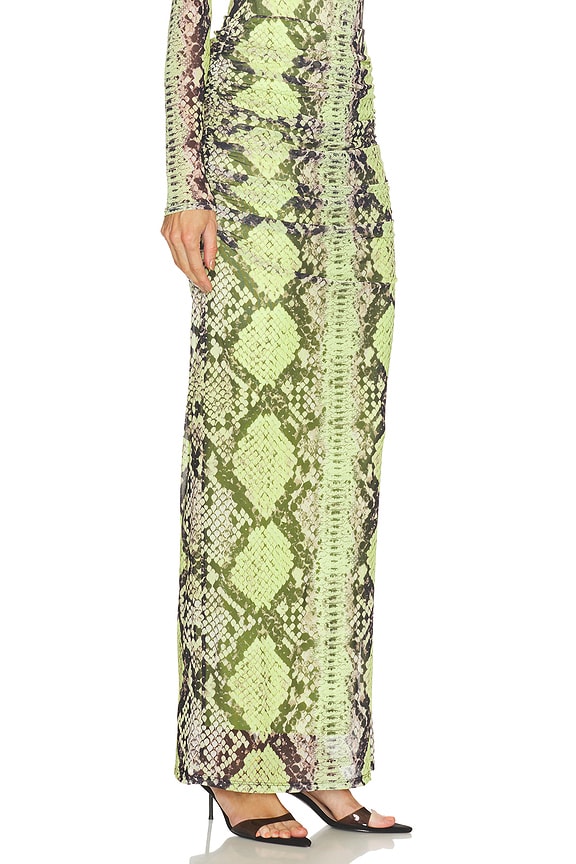 view 2 of 6 Bevin Skirt in Lime Snake