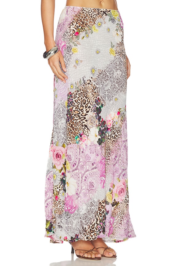 view 2 of 6 Ansley Skirt in Natural Patchwork