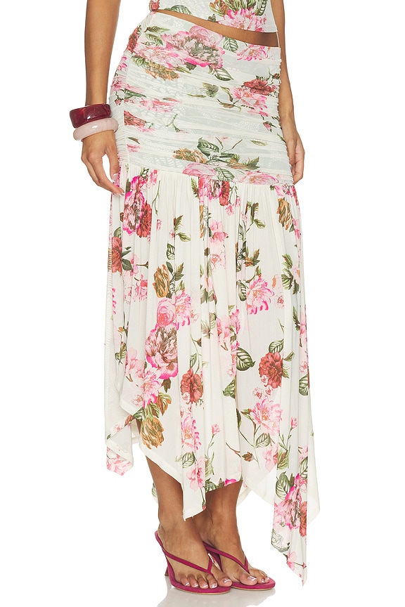 view 2 of 6 Estella Skirt in Layered Roses
