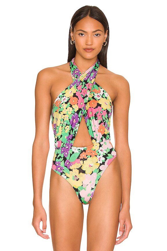 view 2 of 5 Rosa Bodysuit in Neon Garden