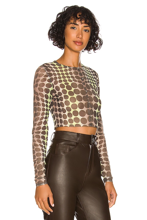 view 2 of 4 Mikka Top in Abstract Neon Dot