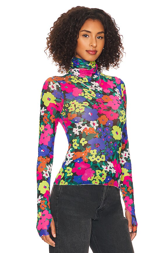 view 2 of 4 Zadie Top in Neon Night Garden