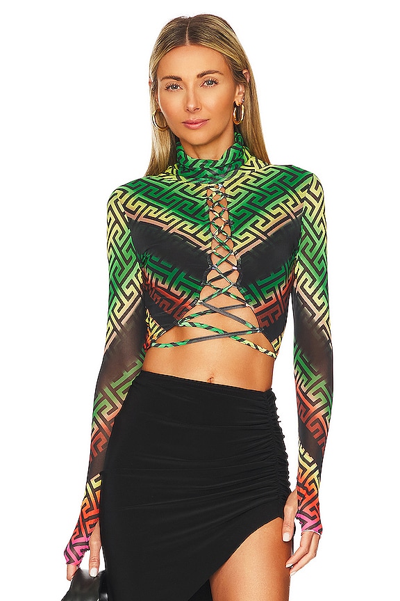 view 1 of 4 Lela Top in Geo Stripe