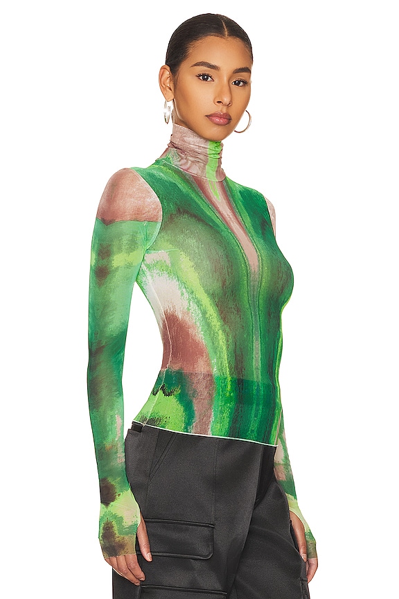 view 2 of 4 Zadie Top in Green Watercolor