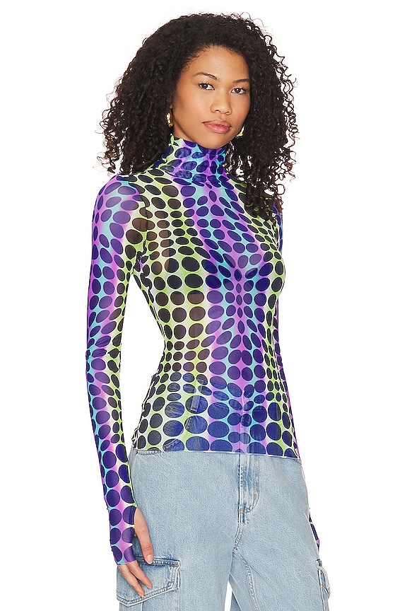 view 2 of 4 ТОП ZADIE in Purple Dot