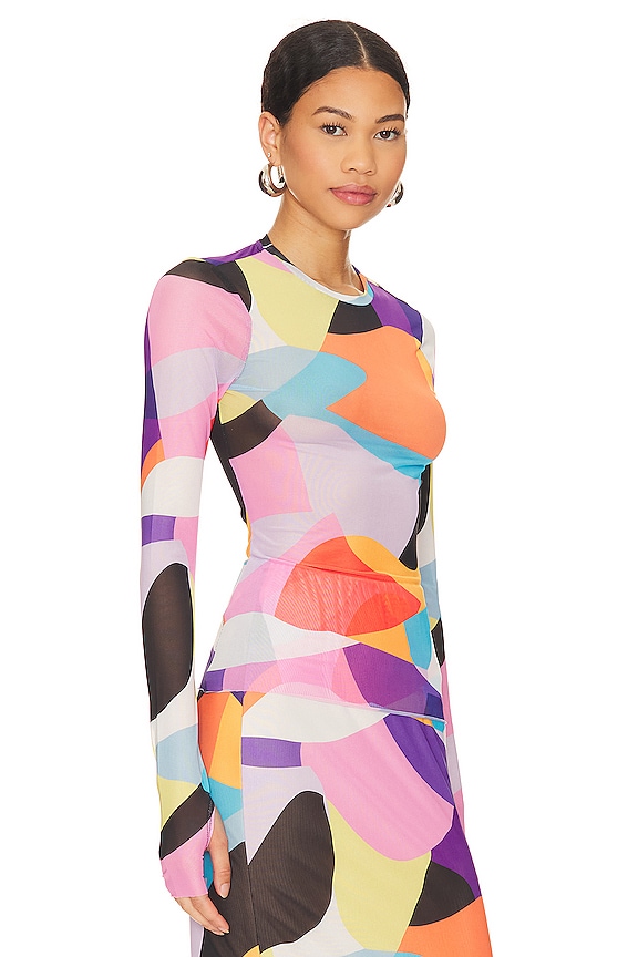 view 2 of 4 KAYLEE トップ in Abstract Color Block