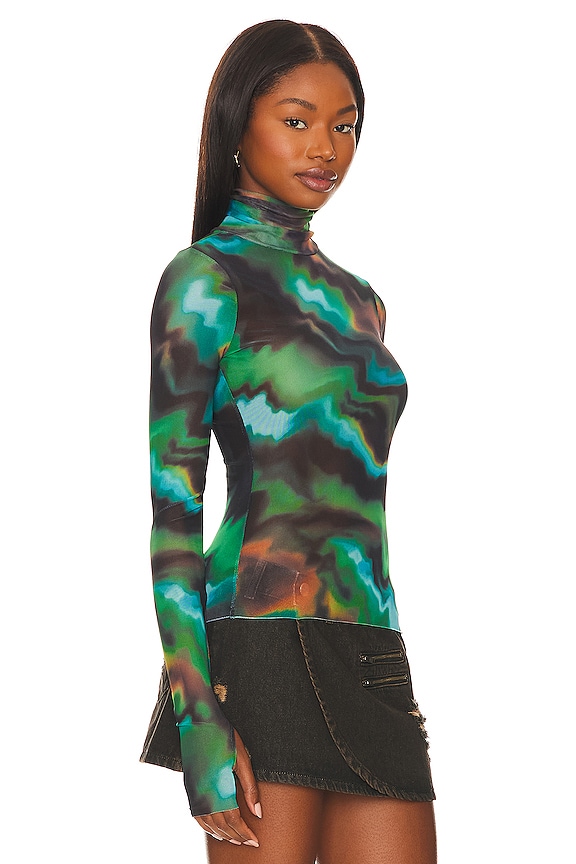 view 2 of 4 ZADIE ロングスリーブトップ in Water Wave