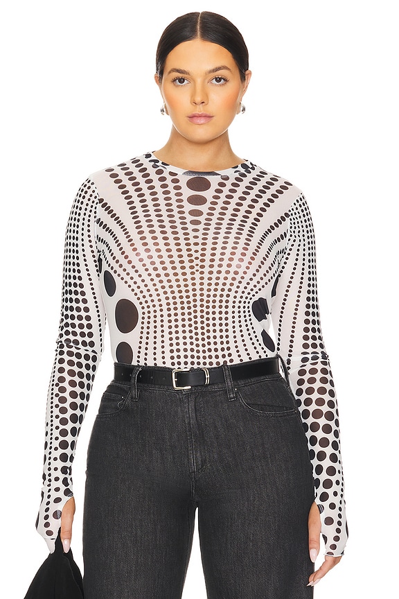 view 2 of 8 Kaylee Top in Illusion Dot