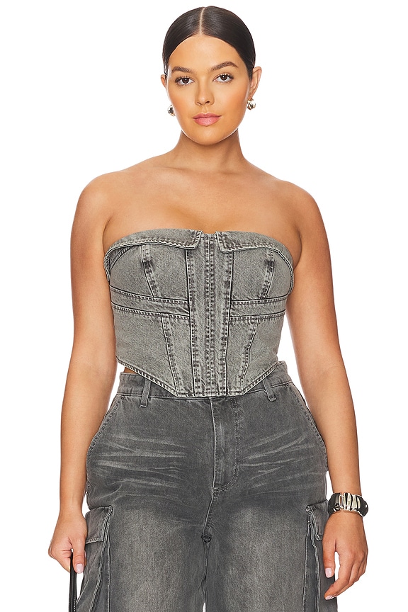 view 2 of 8 Noah Top in Smoke Grey