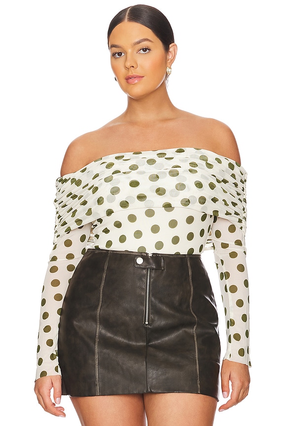 view 2 of 10 Maxine Bodysuit in Birch Dot