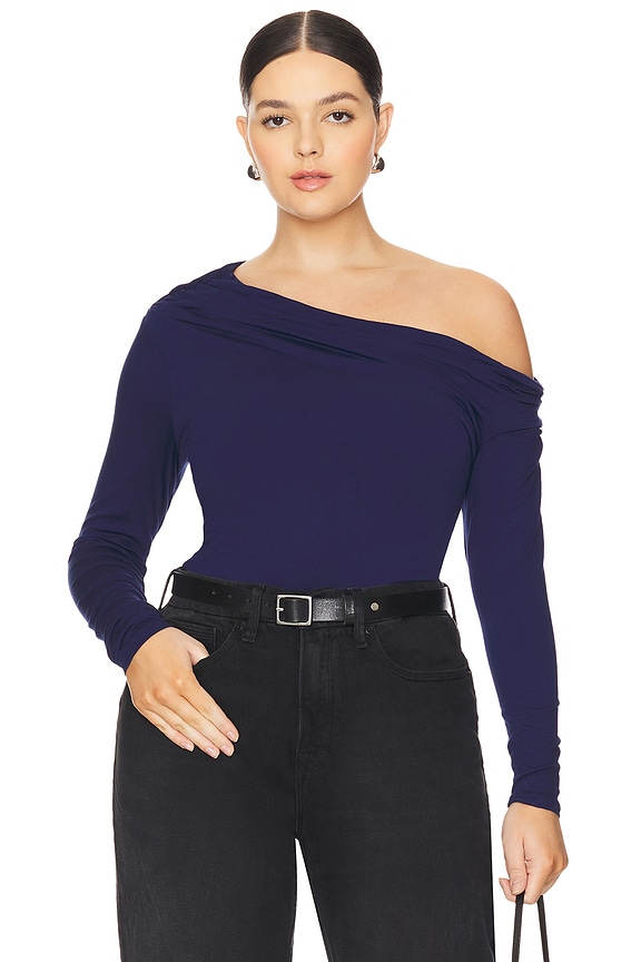 view 2 of 8 Bria Top in Bright Navy