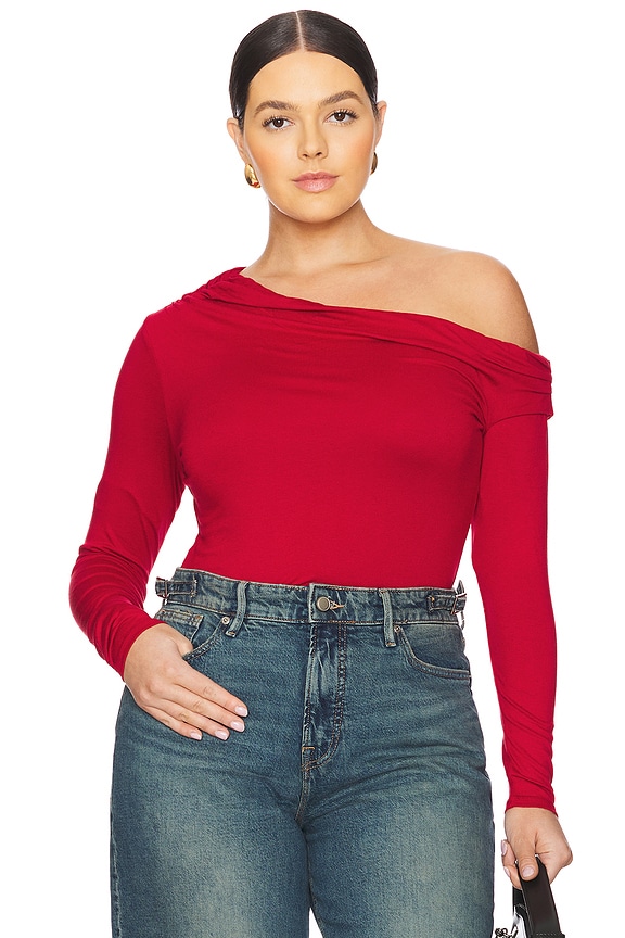 view 2 of 8 Bria Top in Poppy Red