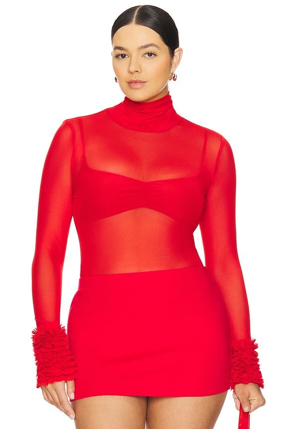 view 2 of 8 Helena Top in Risky Red