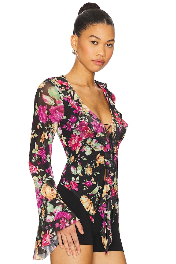 view 2 of 4 Cadence Top in Dusted Floral