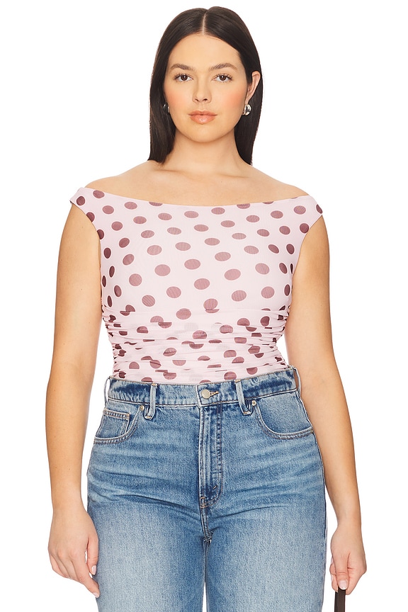 view 2 of 10 Mona Bodysuit in Rose Dot