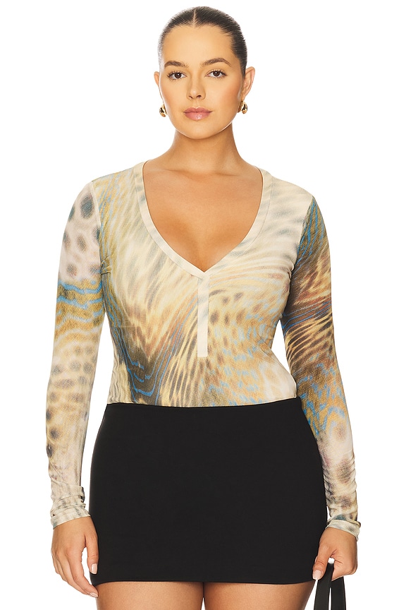 view 2 of 10 Harris Bodysuit in Fish Scale Swirl