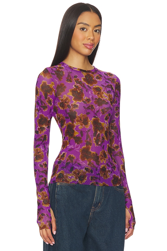 view 2 of 4 Kaylee Top in Violet Haze Floral