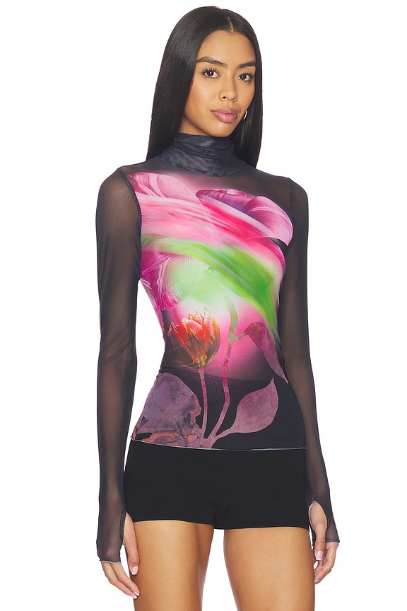 view 2 of 4 Zadie Top in Pink Peony Blur