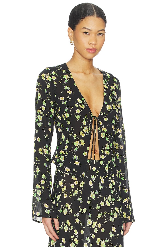 view 2 of 4 Tyra Top in Citrus Ditsy