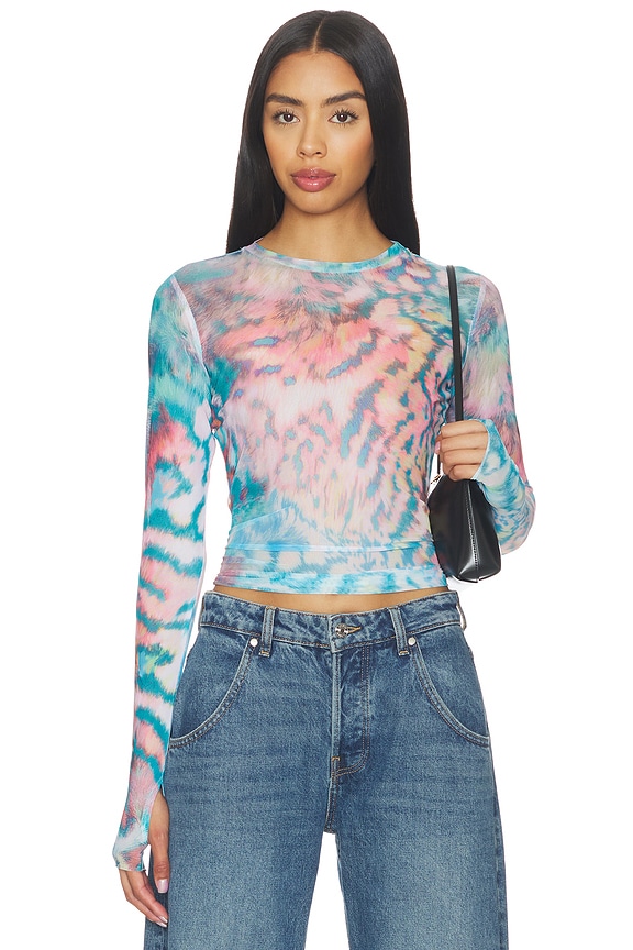 view 1 of 4 Kaylee Top in Pastel Animal