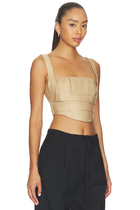 view 2 of 4 Kendra Top in White Pepper