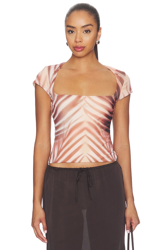 view 1 of 4 Winona Top in Kissing Palms