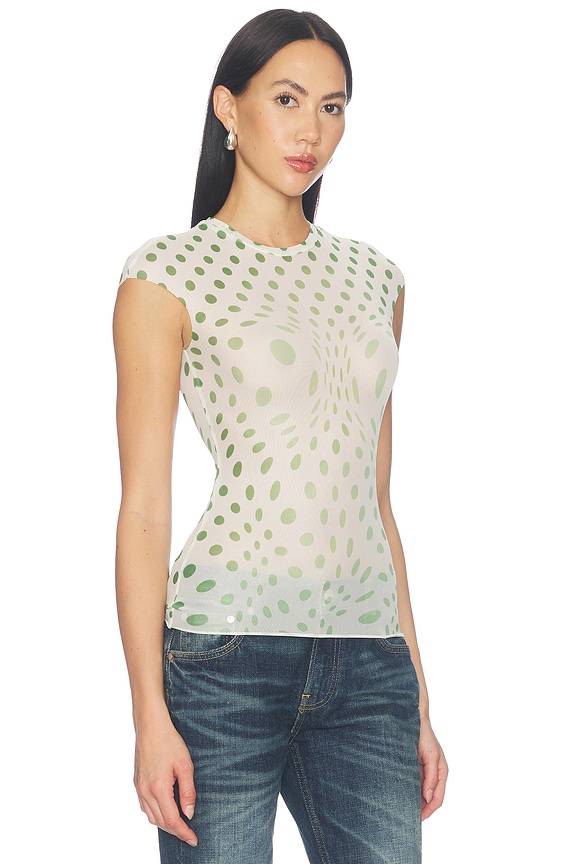 view 2 of 4 Nina Top in Olive Shaping Dot