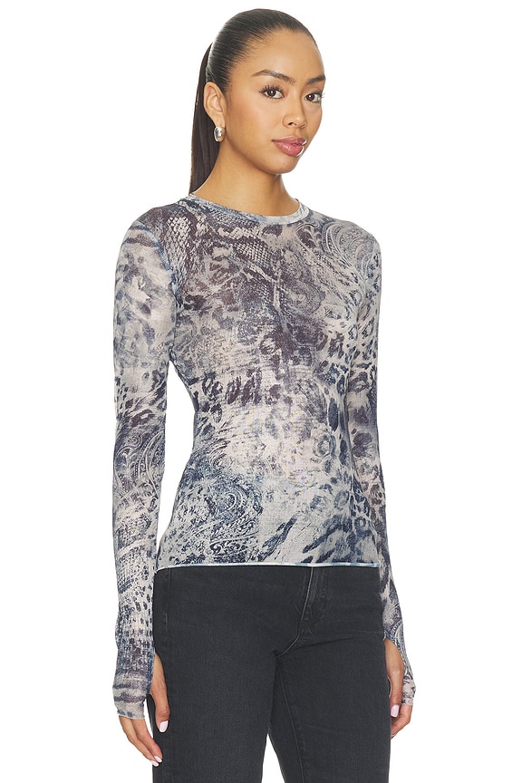 view 2 of 4 Kaylee Top in Patchwork Animal