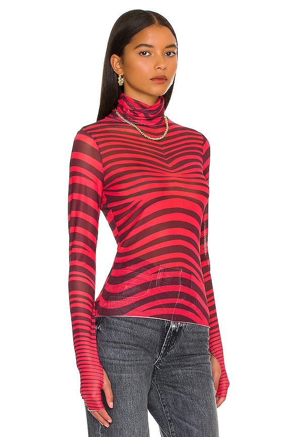 view 2 of 4 ZADIE 탑 in Rouge Wave