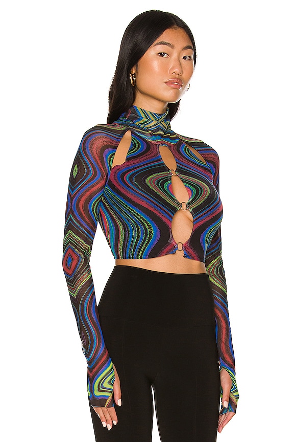 view 2 of 4 Maui Top in Electric Swirl