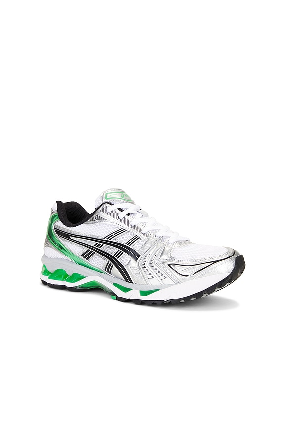 view 2 of 6 Gel-Kayano 14 in White & Malachite Green