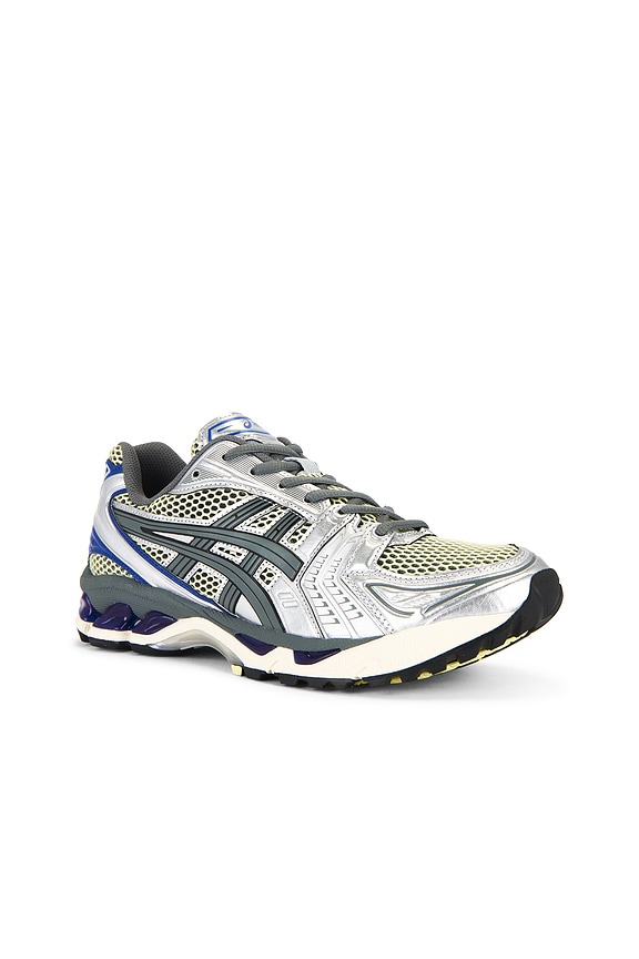 view 2 of 6 Gel-Kayano 14 Sneaker in Soft Yellow & Asics Blue