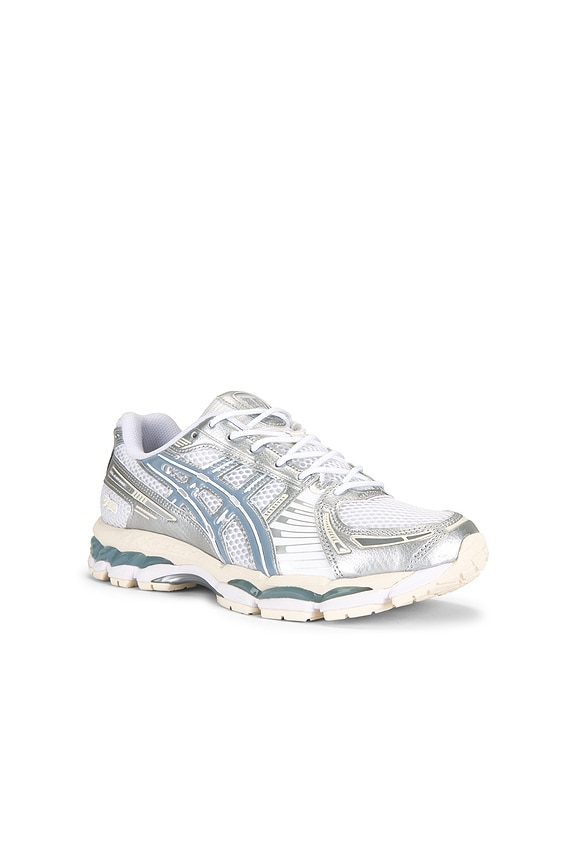 view 2 of 6 Gel-Kayano 12.1 Sneaker in White & Dolphin Grey