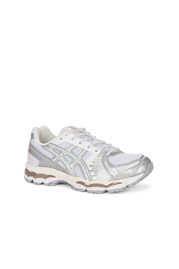 view 2 of 6 Gel-kayano 12.1 Sneaker in White & Pure Silver