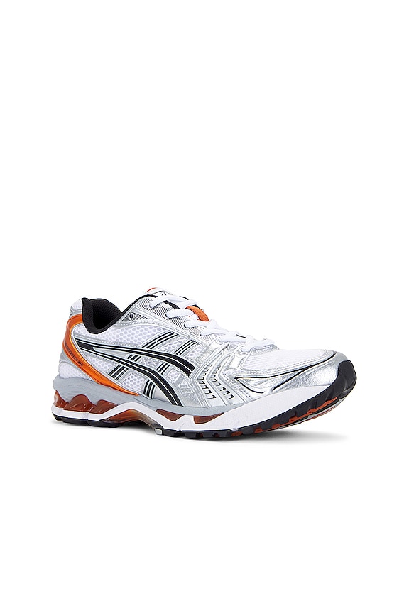 view 2 of 6 Gel-kayano 14 Sneaker in White & Piquant Orange