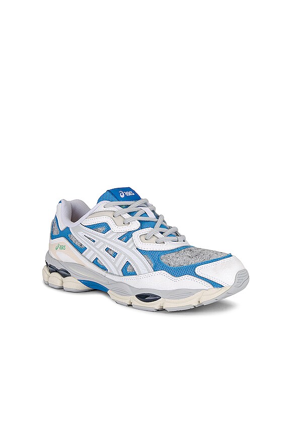 view 2 of 6 Gel-nyc Sneaker in White & Dolphin Blue