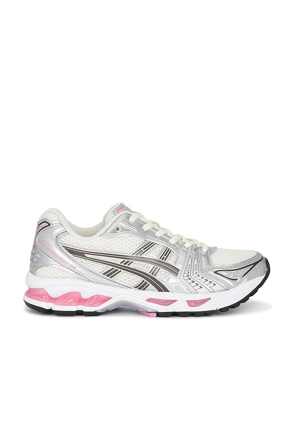 view 1 of 6 Gel-Kayano 14 Sneaker in Cream & Sweet Pink