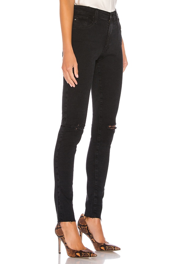 view 2 of 4 Farrah Skinny in Altered Black Destructed