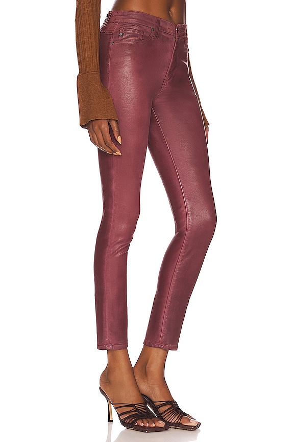 view 2 of 4 JEAN SKINNY FARRAH in Leatherette Dark Sangria